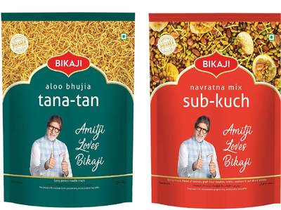 Bikaji SAB KUCH & TANA TAN AALU BHUJIA (400Gm * 2) COMBO