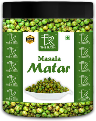 THE RATHI Masala Matar Fried Green Spicy Masala Peas Jar/Vatana/Matar Namkeen(250 g)