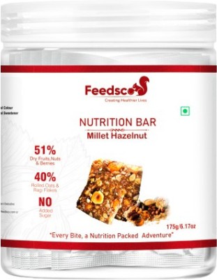 Feedsco Millet Nutri Bar Hazelnut - 7 Pack (25g Each)(175 g)