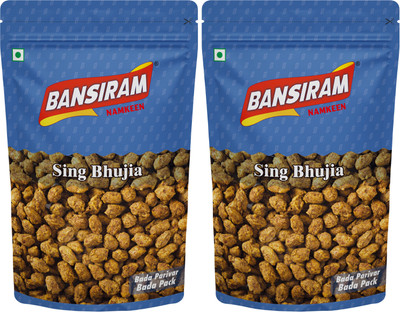 Bansiram SHING BHUJIA STANDEE PACK(2 x 375 g)