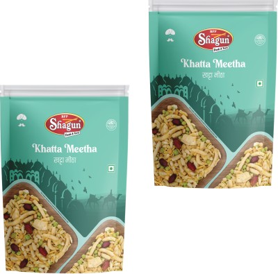 Bfp Shagun Khatta Mitha 800Gm (400Gm Pack of 2) Bikaneri Namkeen Spicy and Tasty snacks(2 x 400 g)