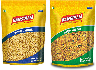 Bansiram NAYLON GATHIYA & NADIYADI MIX COMBO PACK(2 x 400 g)