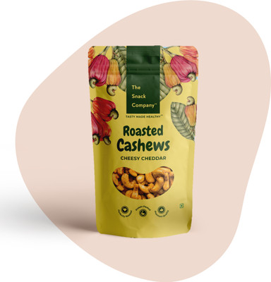 The Snack Company Roasted Cheesy Cheddar Cashew | Healthy Snack | Roasted Kaju(125 g)