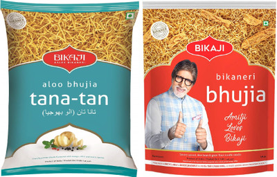 Bikaji Aloo Bhujia & Bikaneri Bhujia Combo(2 x 200 g)