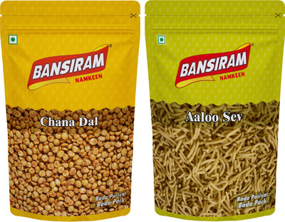 Bansiram Namkeen Chana Dal and Aaloo Sev(2 x 375 g)