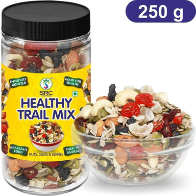 SRC Healthy Trail Mix | Healthy Snacks | Nuts, Seeds & Berries Mixture(250 g)