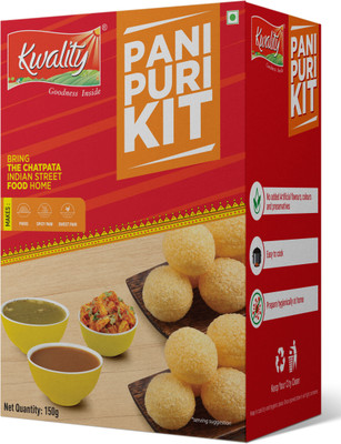 Kwality Pani Puri kit With 2 Different Flavours Sweet and Spicy Pani Powder (Golgappa)(150 g)