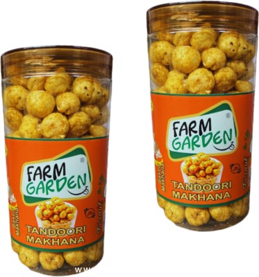 Farm Garden Healthy Snacks | Gluten Free | Roasted Tandoori Makhana |Phool Nuts(2 x 70 g)