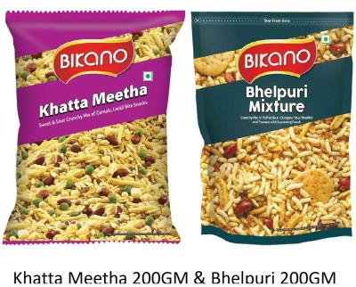 Bikano Khatta Meetha & Bhelpuri(2 x 200 g)