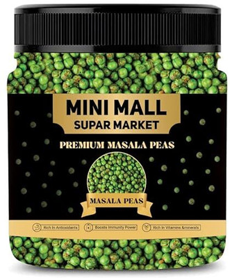 MINIMALL SUPER MARKET Fried Green Spicy Masala Peas Jar/Vatana/Matar Namkeen(500 g)
