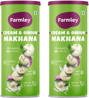 Farmley Cream & Onion Makhana Roasted In Olive Oil(2 x 77 g)