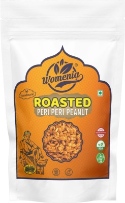 Womenia Roasted Peanut Peri Peri Masala 200 Gm | Salted Peanut Roasted | Namkeen Snacks(200 g)