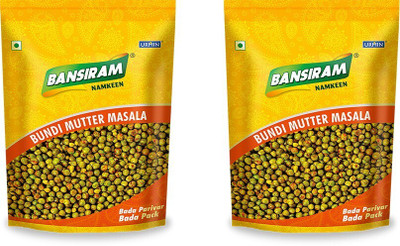 Bansiram Namkeen Bundi Mutter Masala(2 x 375 g)