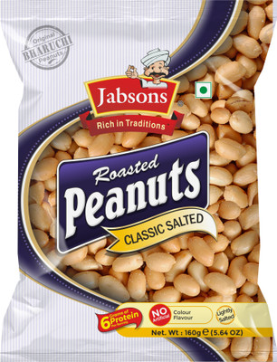 Jabsons Roasted Peanuts - Salted(160 g)