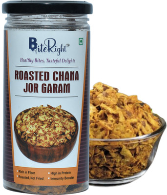 BiteRight Roasted Chana Jor Garam | Healthy Snack | Oil Free | Diet Snack | Roasted Snacks(150 g)