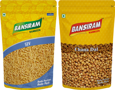 Bansiram Namkeen Sev and Chana Dal(2 x 375 g)