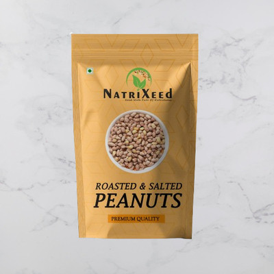 Natrixeed Roasted and Salted Peanuts | Snack and Namkeen | Wholesome Snack | Rich Flavor(250 g)
