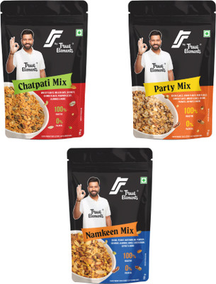 True Elements RS Snack Range (Chatpata Mix + Party Mix + Namkeen Mix)(3 x 116.67 g)