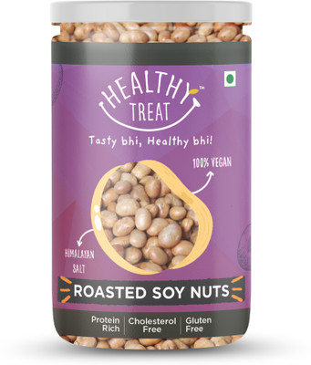 Healthy Treat Roasted Soyabean | Protein Rich Soya Snacks | Natural and Tasty Soya Bean Snack(200 g)
