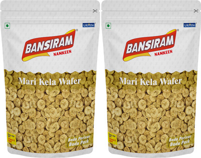 Bansiram Namkeen Mari Kela Wafers Standee(2 x 350 g)