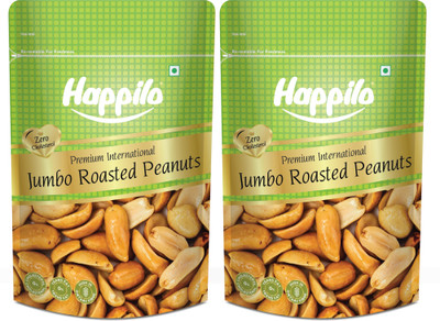 Happilo Premium Jumbo Sand Roasted Peanuts, Rich in Protein, Fiber(2 x 160 g)