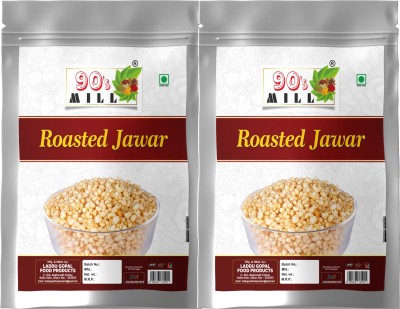 90's MILL Nanded Roasted Jowar KURMURA MURMURA Jowar JAWAR Puff Oil Free Namken-150g*2Pack(2 x 150 g)