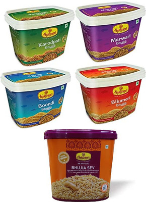 Haldiram's Bhujia Range Combo with Jar(5 x 230 g)