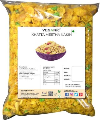 Veganic Khatta Meetha Namkeen Mixture | Tea Time Healthy Snacks | Crunchy Tasty All in 1(200 g)