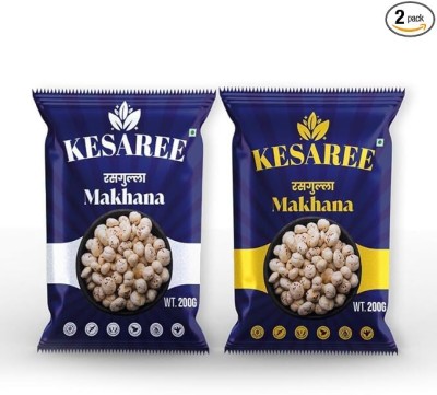 KESAREE Taal Makhana,Healthy & High Protein, Natural & Crunchy | Fox Nuts | Lotus Seeds(2 x 200 g)