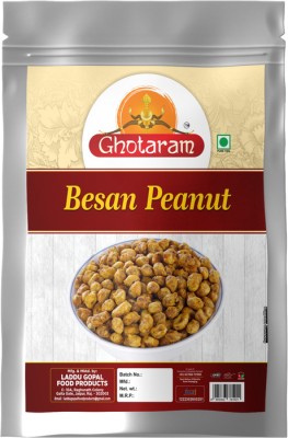 GHOTARAM Besan Java Nuts Cracker Namkeen Tasty Peanuts Masala Coated Moongfali-250g*1Pack(250 g)