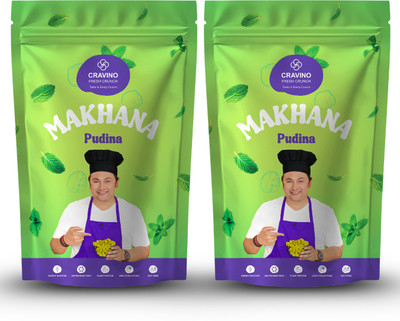 Cravino Fresh Crunch Pudina Flavoured Roasted Makhana(2 x 25 g)
