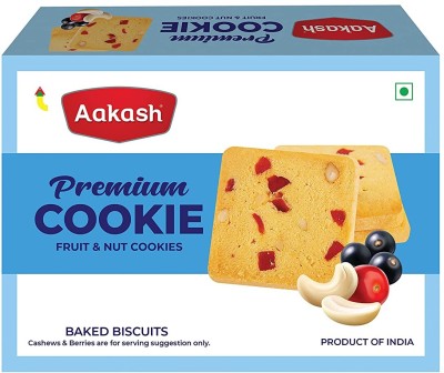 AAKASH Fruit & Nut Cookies | Tutti Frutti, Cashew Cookies | Pack of 2 | 250 Gm Each(2 x 250 g)