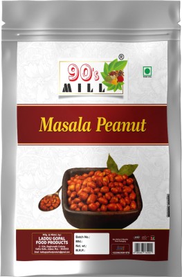 90's MILL Fanindrapura Masala Peanut Moongfali Mungfali Shengdana Fry Earthnut-350g*1Pack(350 g)