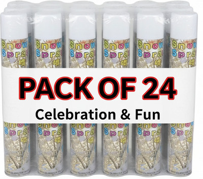 Festivaura Snow Spray Pack of 24 | Perfect for Parties & Celebrations Snow Spray(480 ml, Pack of 24)