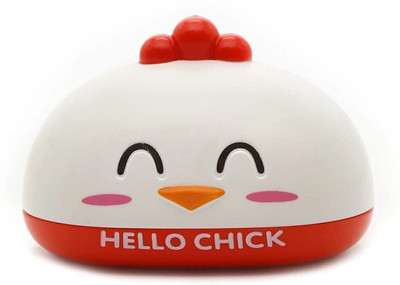 KEETLY Cartoon Soap Case Bathtub Soap Box Soap Dish Holder for Kids Bathroom Soap(White)