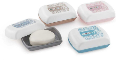 PLASTO WORLD Pacific Soap case set of 4(Multicolor)