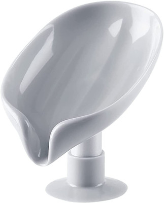 Jindal ent Soap Holder for Bathroom Leaf Shape Self Draining Plastic Soap Dish(Multicolor)