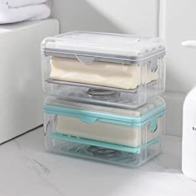 SATSUN ENTERPRISE Soap Cleaning Storage Foaming Box with Bubbler, Foam Soap Dispenser with Roller 500 ml Soap Dispenser(Multicolor)