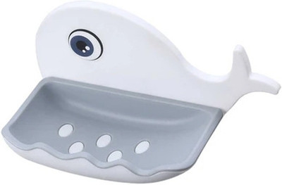 KRAZE Pack of 2 Beautiful Fish Design Double Layer Self Draining Soap Case x2.38(Multicolor)