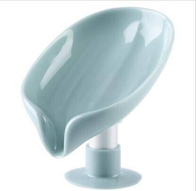 KRAZE Pack of 1 Leaf Shaped Self Draining Suction Cup Soap Dish x1.120(Multicolor)