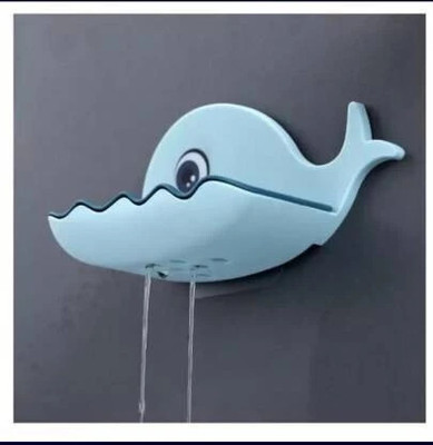 RadhaTex Fish Shape Cute Adhesive Waterproof Wall Mounted Soap Dish x2.468 H156(Multicolor)