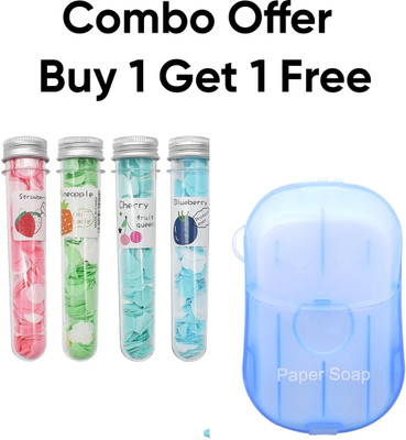 Shree Shantinath Collection 2Pcs Paper soap Bottle For Traveling ,Camping, Business Meeting(Colored)