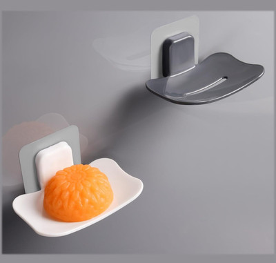 Hirsha Stylish Soap Case Soap Dish, ideal for bathroom and kitchen use(White, grey)