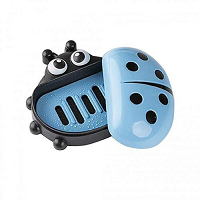 Flywind Lady Bug Soap Case Soap Dispensers Soap Holder Set of 2(Blue)