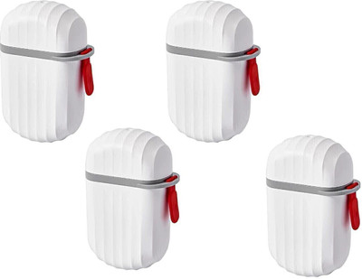 KEETLY ravel Soap Box Plastic Transparent Waterproof Portable Soap Dish Box for Travel(White)