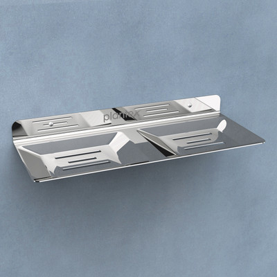 Plantex Stainless Steel Double Soap Holder for Bathroom/Soap Stand/Soap Dish/Bathroom Accessories(Pack of 1)(Silver)