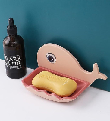 KRAZE Pack of 2 Beautiful Fish Design Double Layer Self Draining Soap Case x2.52(Multicolor)