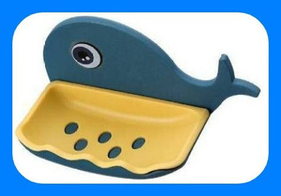 VRDH Fish Shape Cute Adhesive Waterproof Wall Mounted Soap Dish(PACK OF 1)1.490(Multicolor)