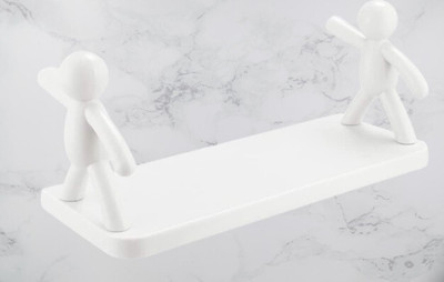 VRDH Plastic Wall Shelf(Number of Shelves - 2, White)