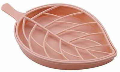 WebDealz Waterproof Plastic Beetel Leaf Shape Soap Holder with Draining Trayx3.32(Random Colour)